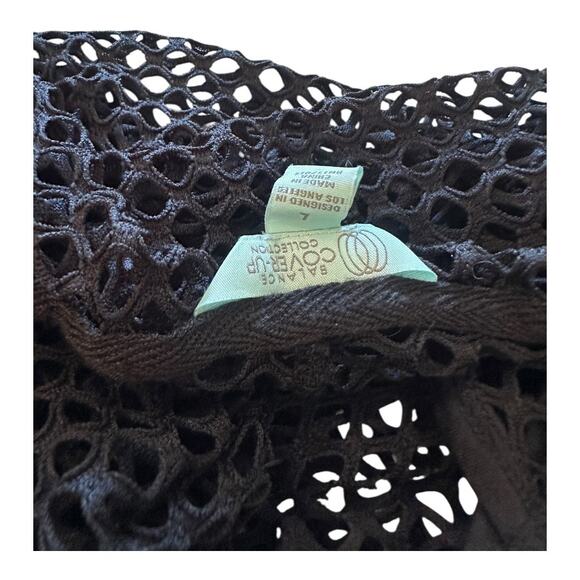 Balance Cover-Up Collection mesh womens large black lace swimsuit mesh dress - Picture 6 of 6